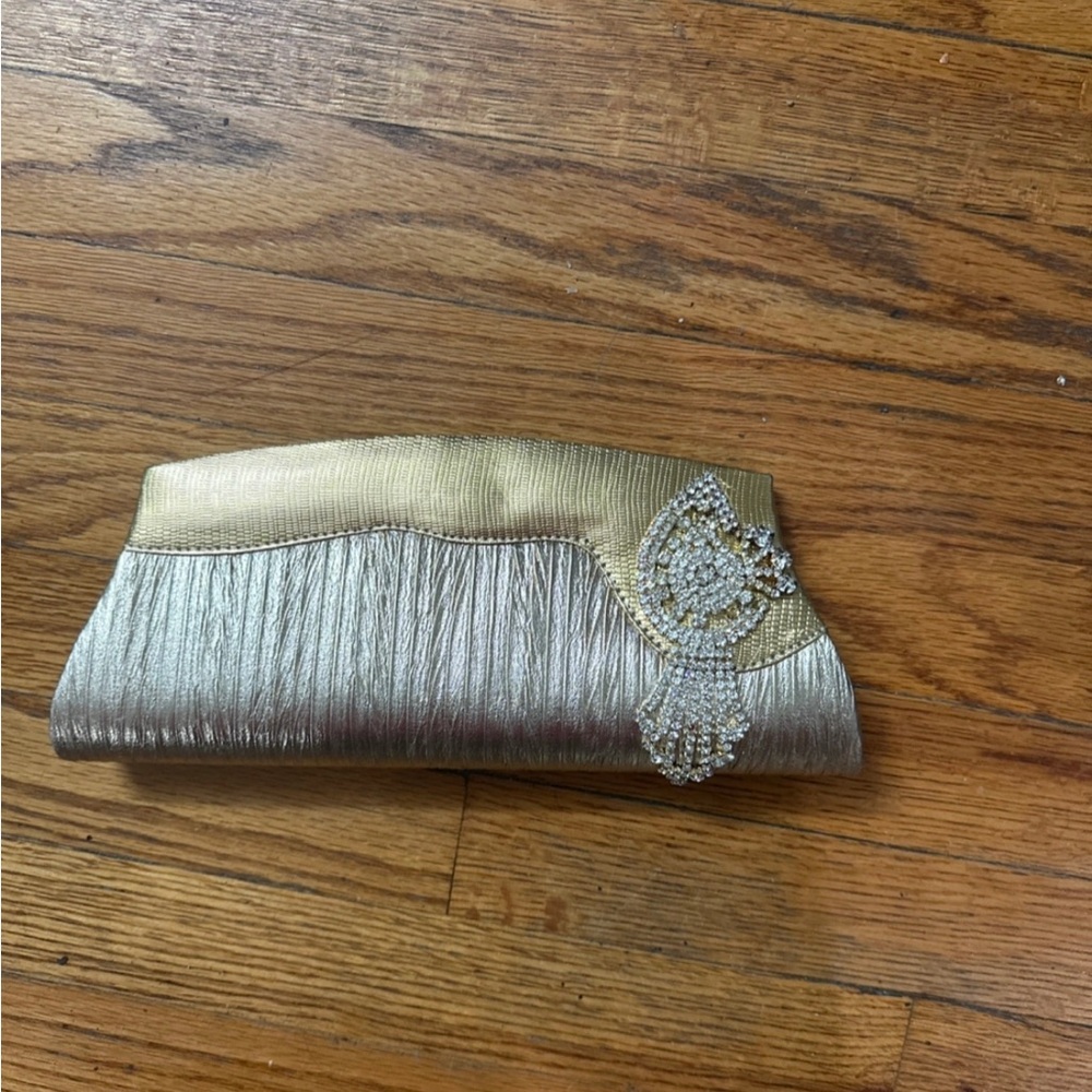 Elegant Silver and Gold Clutch